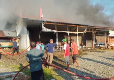 7 Toko Terbakar di Lhoong Aceh Besar, Diduga Akibat Kebocoran Gas