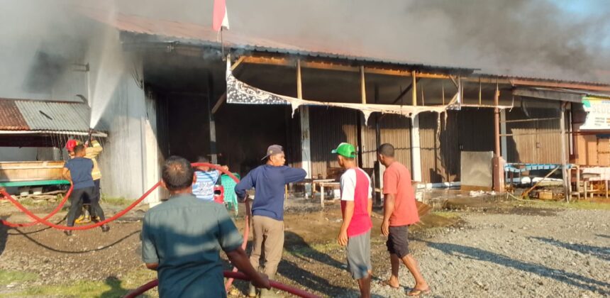7 Toko Terbakar di Lhoong Aceh Besar, Diduga Akibat Kebocoran Gas