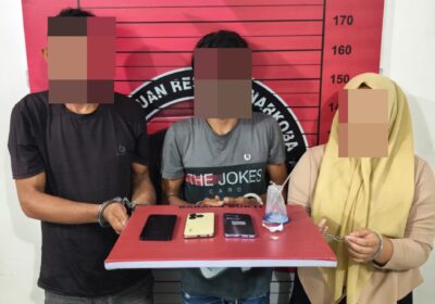 Tiga Pelaku Sabu Dibekuk di Seunuddon, Peran Seorang Wanita Terungkap dari Pengembangan Kasus