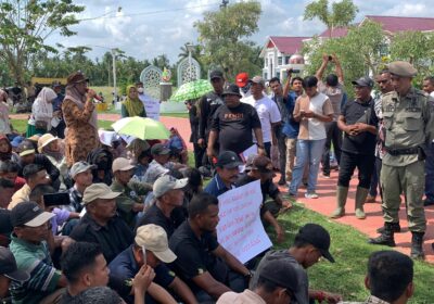 128 Personel Dikerahkan, Aksi Buruh PTPN IV di Aceh Utara Berlangsung Tertib