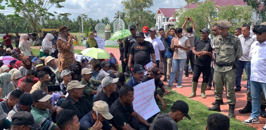 128 Personel Dikerahkan, Aksi Buruh PTPN IV di Aceh Utara Berlangsung Tertib