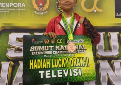 Alif Ramadhan Sumbang Medali Perunggu untuk Aceh di Sumut National Taekwondo Championship 2026