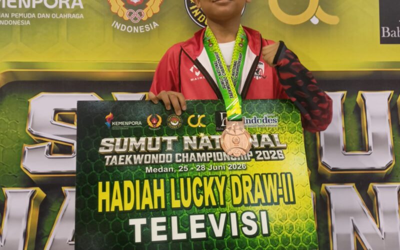 Alif Ramadhan Sumbang Medali Perunggu untuk Aceh di Sumut National Taekwondo Championship 2026