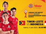 Jadwal Siaran Langsung AFF U19 2026: Timor Leste vs Indonesia di Vidio
