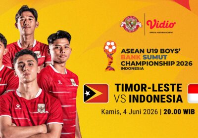 Jadwal Siaran Langsung AFF U19 2026: Timor Leste vs Indonesia di Vidio