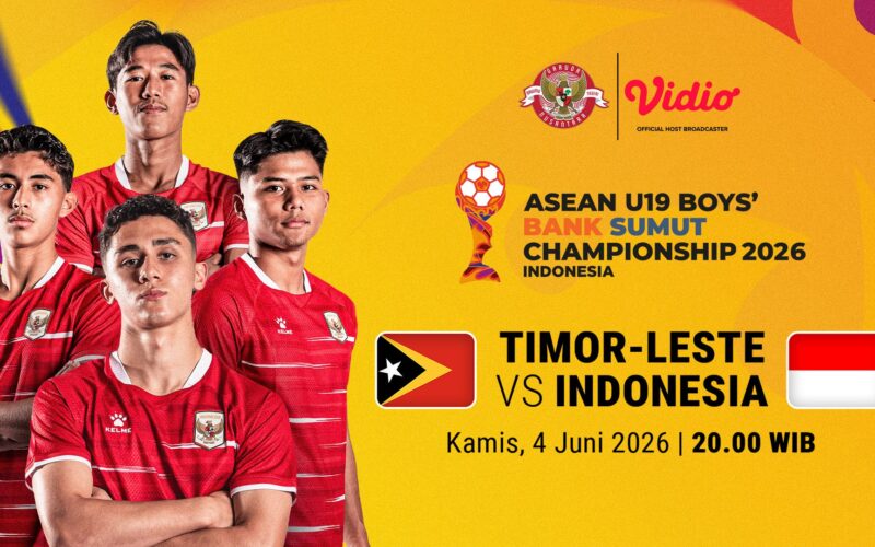 Jadwal Siaran Langsung AFF U19 2026: Timor Leste vs Indonesia di Vidio