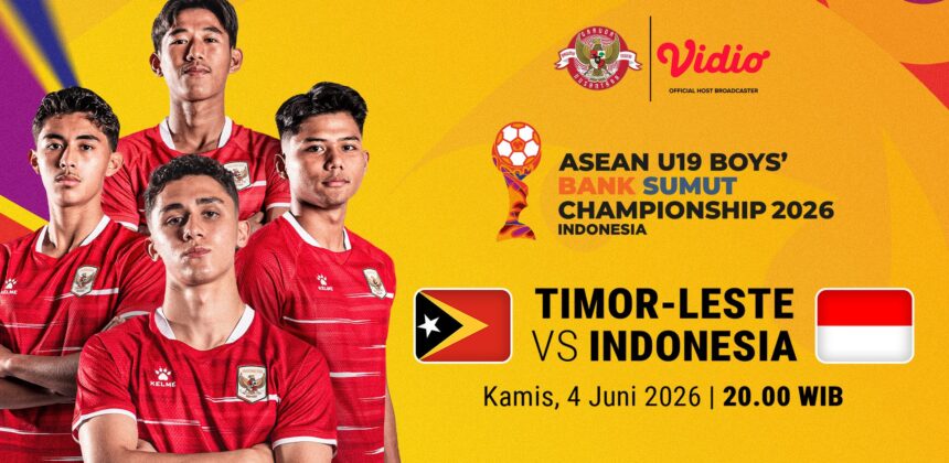 Jadwal Siaran Langsung AFF U19 2026: Timor Leste vs Indonesia di Vidio