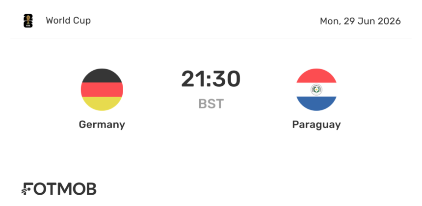 Jelang Duel Jerman vs Paraguay di Piala Dunia 2026