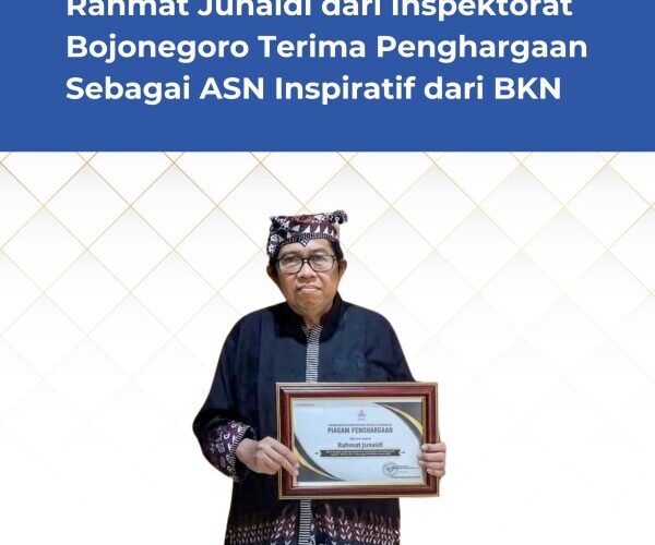 Rahmat Junaidi Terima Penghargaan ASN Inspiratif dari BKN