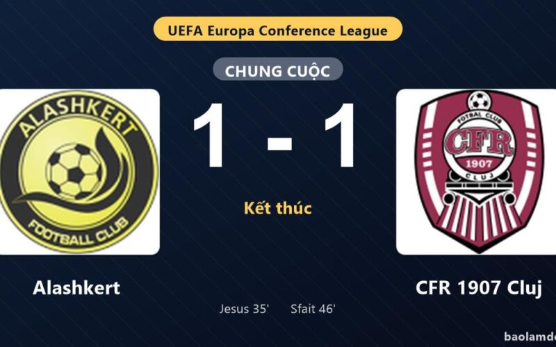Alashkert dan CFR 1907 Cluj Berbagi Poin di Liga Konferensi Eropa