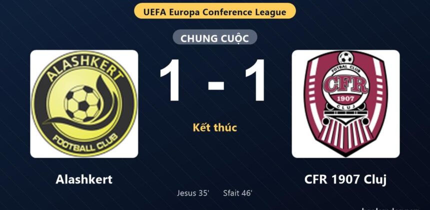 Alashkert dan CFR 1907 Cluj Berbagi Poin di Liga Konferensi Eropa