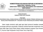DJP Kirim Email Peringatan untuk Wajib Pajak Salah Isi SPT