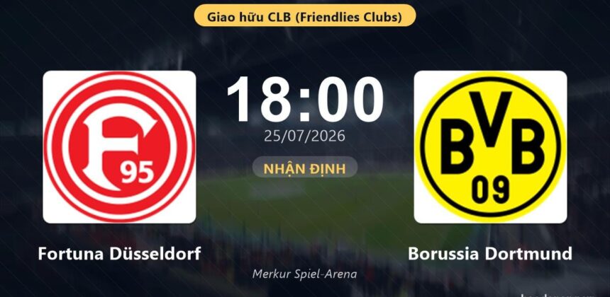 Fortuna Düsseldorf Akan Hadapi Borussia Dortmund di 2026
