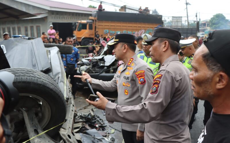 Kecelakaan Beruntun di Sibolangit Libatkan Sembilan Kendaraan