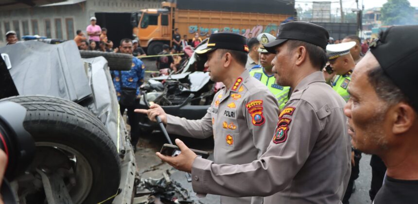 Kecelakaan Beruntun di Sibolangit Libatkan Sembilan Kendaraan