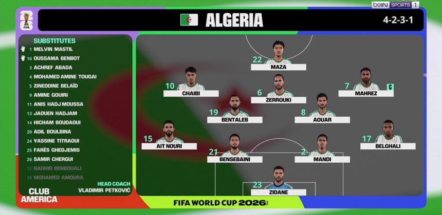 Luca Zidane Jadi Kejutan di Susunan Pemain Algeria vs Swiss
