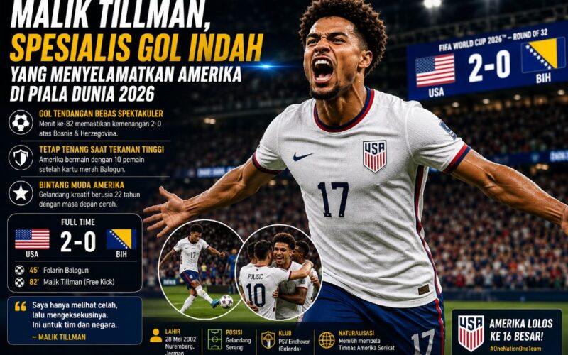 Malik Tillman: Bintang Muda Menyelamatkan Amerika di Piala Dunia 2026