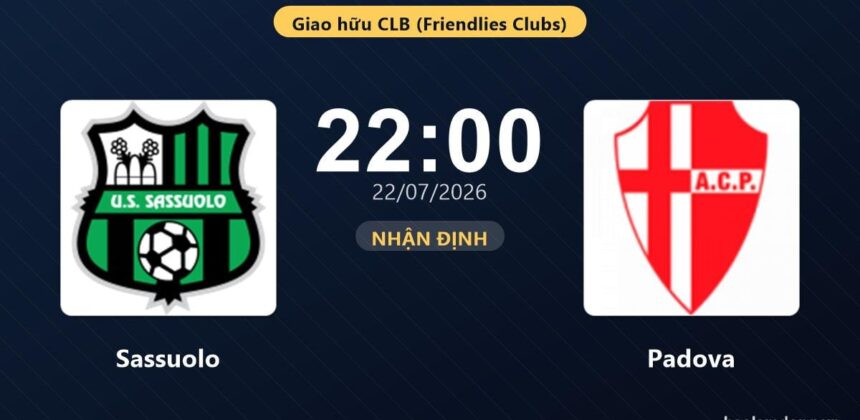 Sassuolo Siap Hadapi Padova dalam Pertandingan Persahabatan