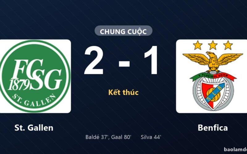 St. Gallen Menang 2-1 atas Benfica, Tom Gaal Bersinar