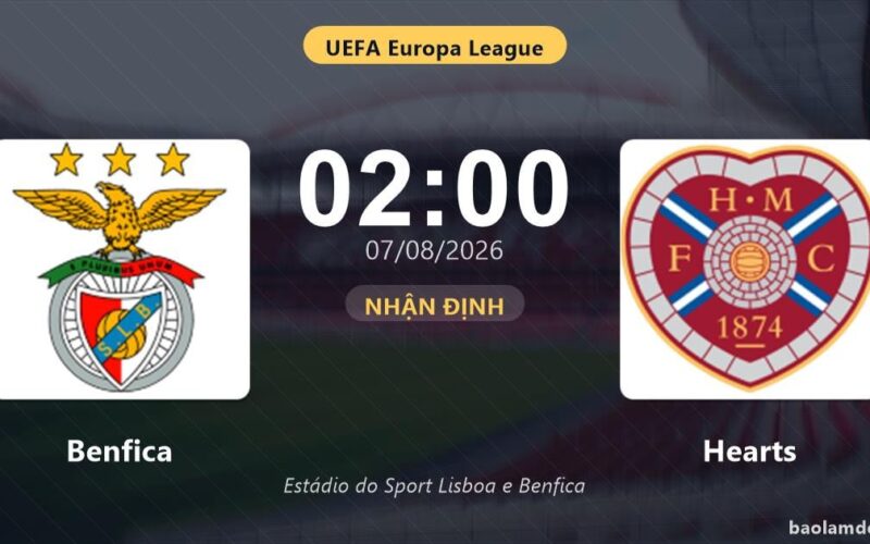 Benfica Siap Hadapi Hearts di UEFA Europa League