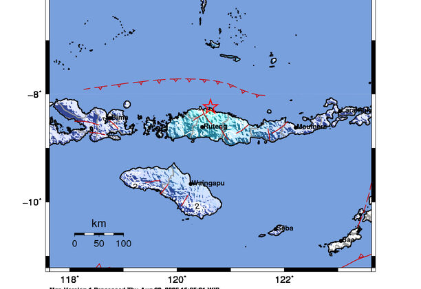Gempa M5,2 Guncang Flores, NTT Tidak Berpotensi Tsunami