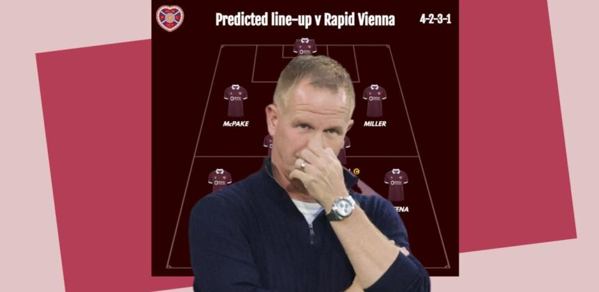 Perubahan Tak Terduga dan Pilihan Lain untuk Hearts Hadapi Rapid Vienna