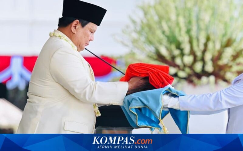 Prabowo Pimpin Upacara HUT ke-81 RI di Istana Jakarta