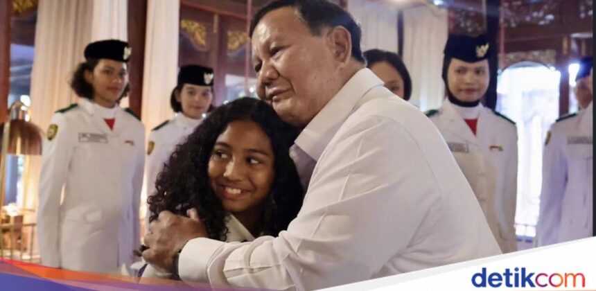 Prabowo Subianto Silaturahmi dengan Paskibraka HUT Ke-81 RI