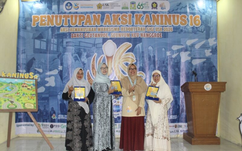 680 Pasien Dilayani, AKSI KANINUS ke-16 FKG USK Berakhir di Montasik