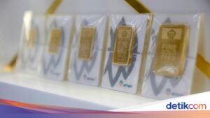 Harga Emas Antam Naik Signifikan Hari Ini, Per Gram Capai Rp 2,613,000