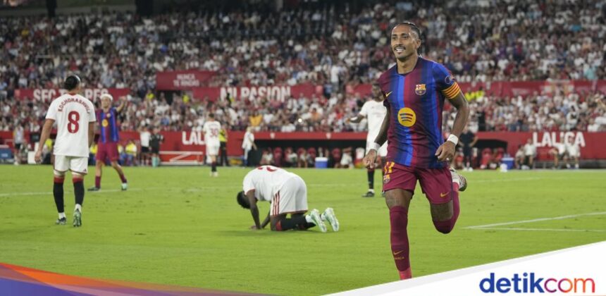 Hat-trick Raphinha Bawa Barcelona Menang 3-1 atas Sevilla