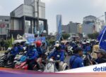 Lalu Lintas Jalan Sudirman Kembali Normal Setelah Aksi Buruh