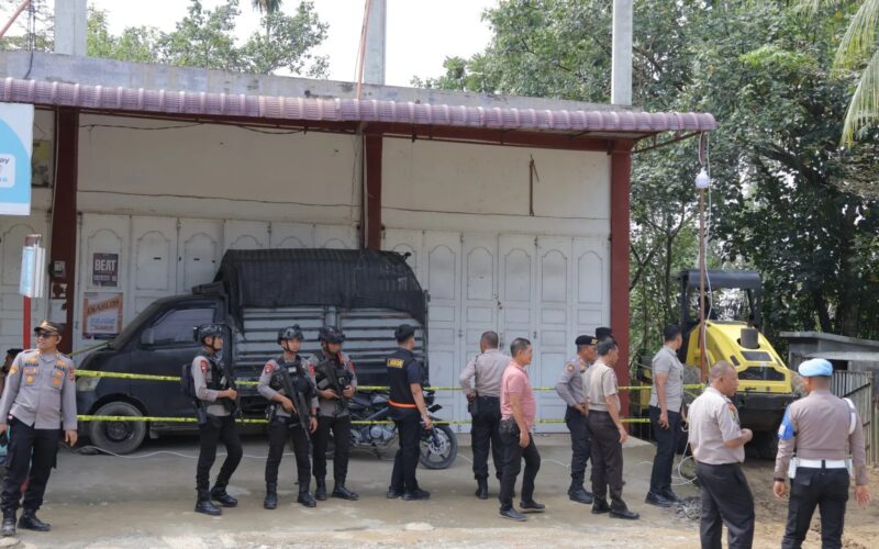 Polisi Kepung Ruko di Pidie, Diduga Jadi Pabrik Sabu Berkapasitas 500 Kilogram