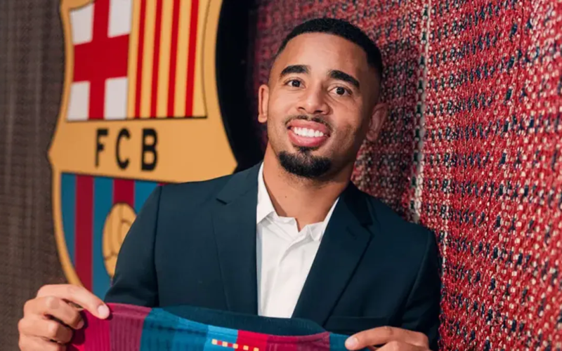 Gabriel Jesus Resmi Bergabung dengan Barcelona, Tantang Raphinha