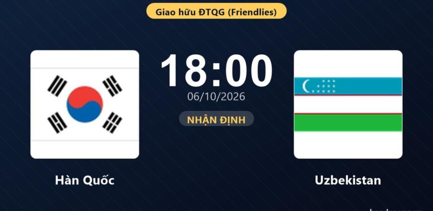 Korea Selatan Unggul Atas Uzbekistan di Laga Mendatang