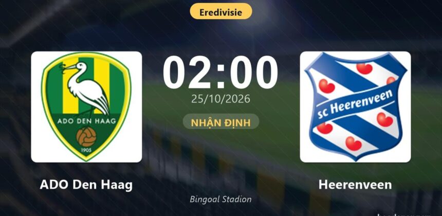 Prediksi Pertandingan ADO Den Haag vs Heerenveen 25 Oktober 2026